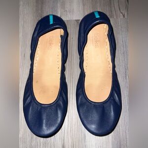 Tieks by Gavrieli Women’s Size 9 Navy Blue  Leather Slip On Ballet Flats